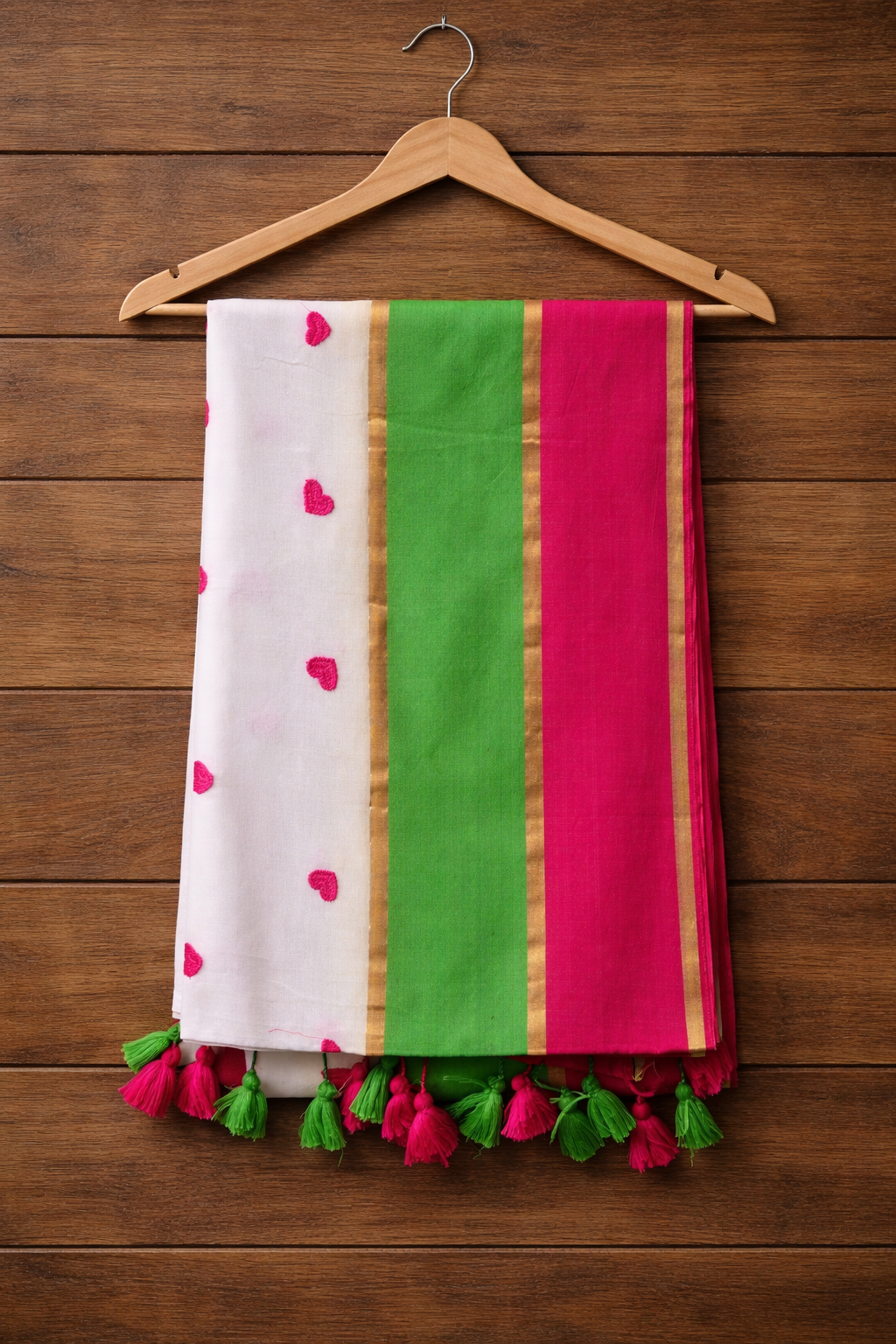 Candy Bloom Mul Cotton Saree